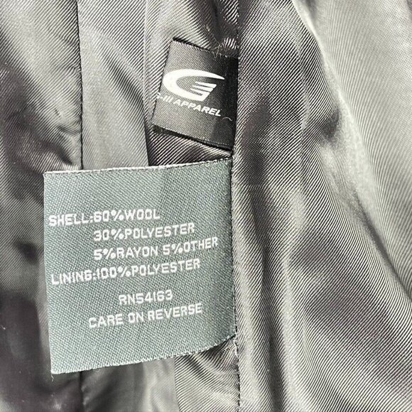 Kenneth Cole Reaction Womens Gray Wool Blend Coat Size 8 Dry Clean Only - Picture 14 of 16